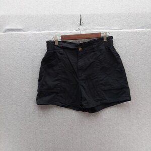 Old Navy Womens Black Cotton High-Waist Shorts